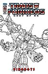 Best of UK: Dinobots #1, incentive sketch cover B - click to see a larger scan