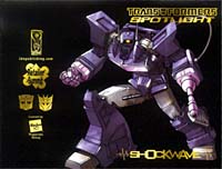 Spotlight #1: Shockwave, gold foil-stamped retailer summit cover - click to see a larger scan