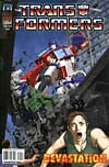 Transformers: Devastation # 4, cover A by E.J. Su