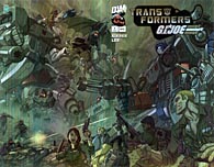 Transformers: G.I. Joe #1, holofoil cover - click to see a larger scan