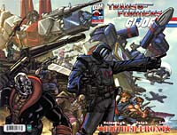 Transformers vs G.I. Joe: Divided Front #1, wraparound cover B - click to see a larger scan
